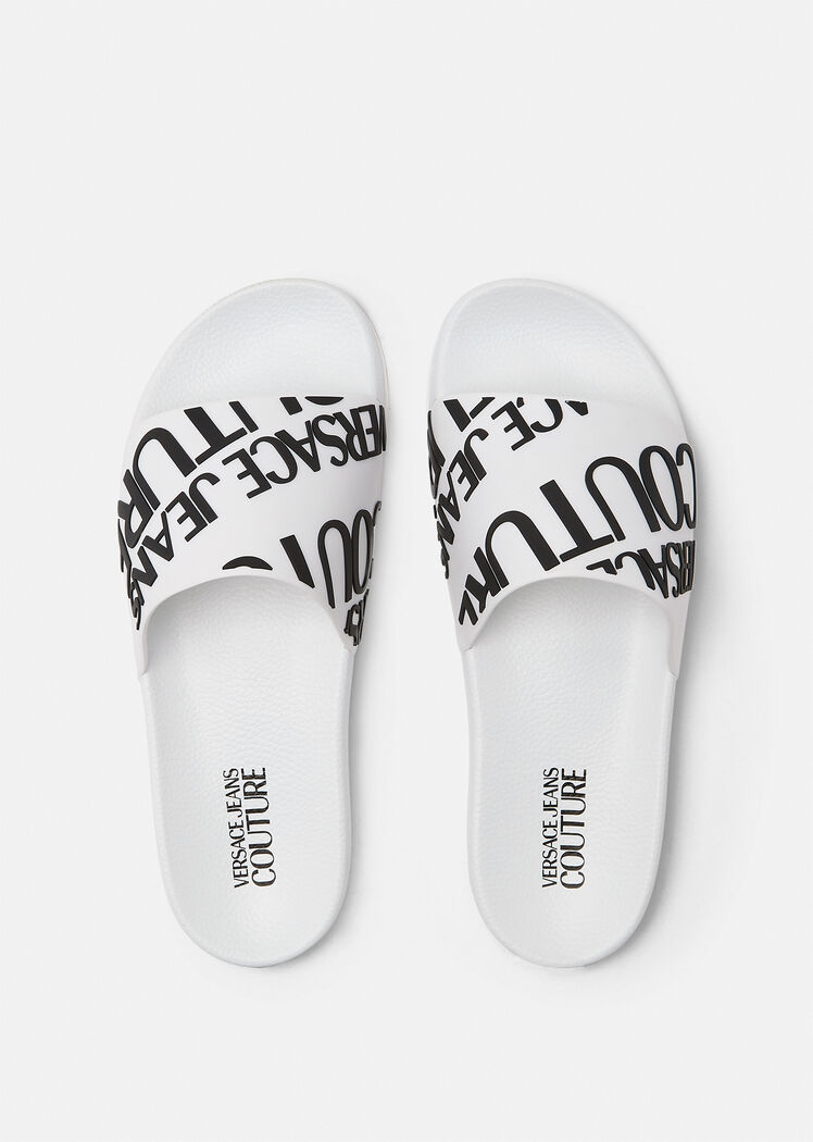 Versace Jeans Couture Logo rubber sliders